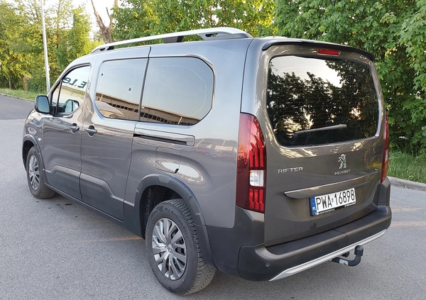 Peugeot Rifter cena 97000 przebieg: 26900, rok produkcji 2021 z Wągrowiec małe 191
